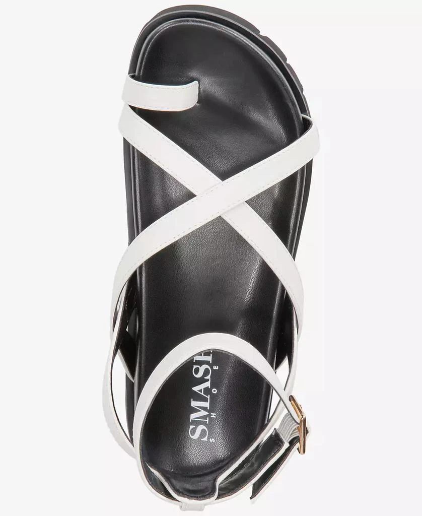 SMASH Shoes Women
s Ava Sport Flat Sandals - Extended Sizes Available 9