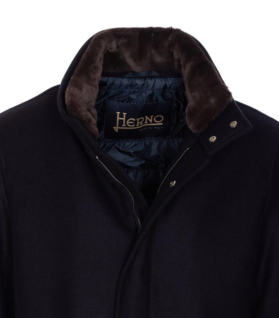 Herno Herno High Neck Long Coat 4