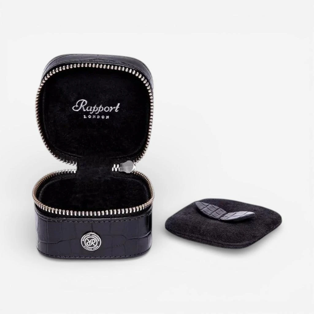 Rapport Rapport Director’s Range Black Leather Small Stud Box D335 3