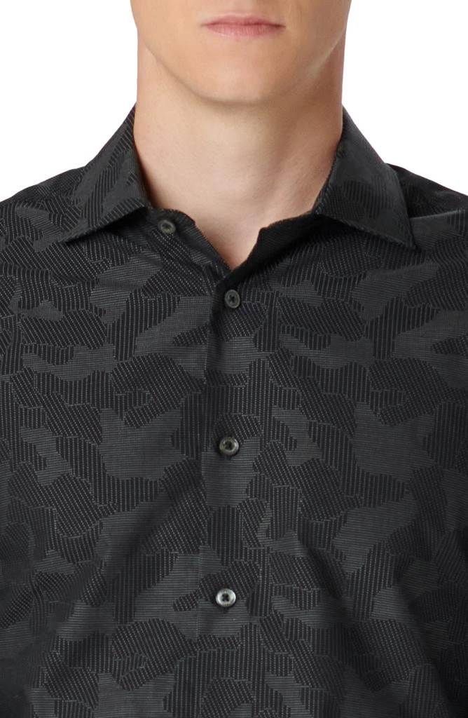BUGATCHI Axel Shaped Fit Abstract Print Stretch Cotton Button-Up Shirt 2