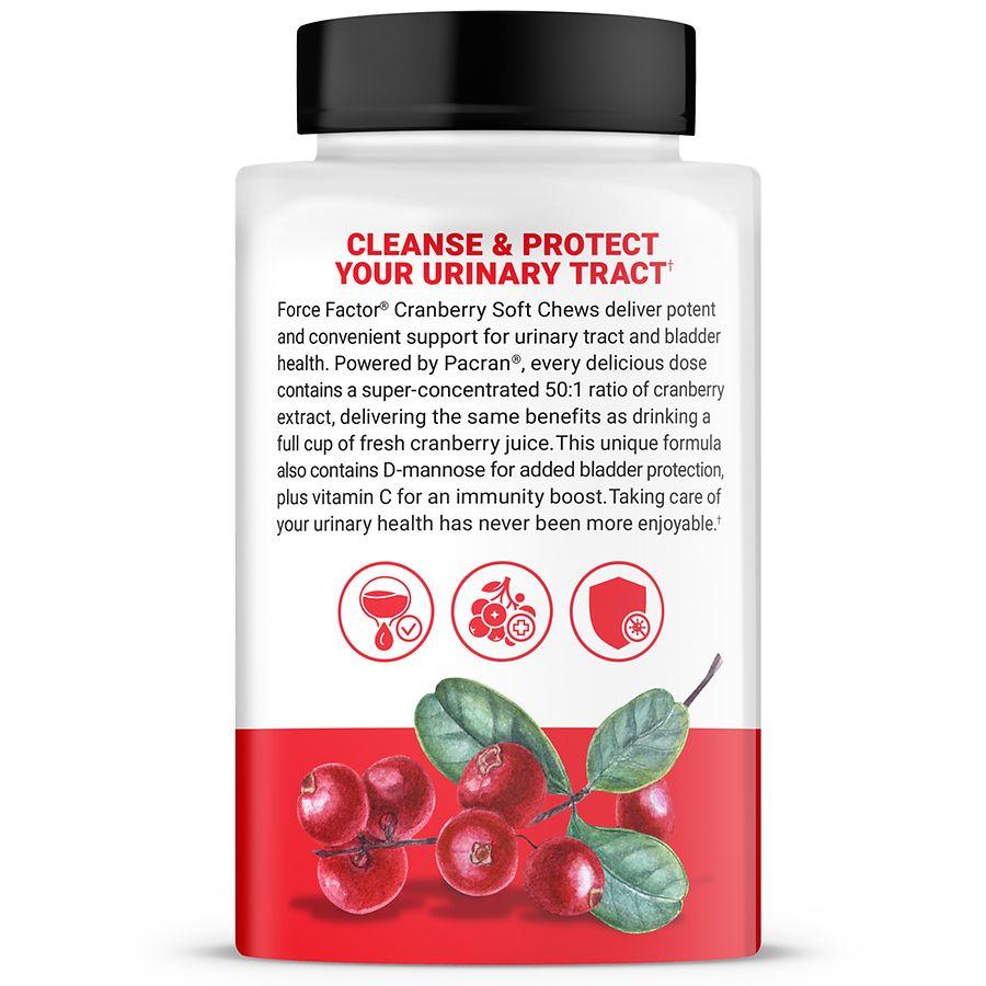 Force Factor Cranberry Urinary Health Support Formula Sweet Cranberry