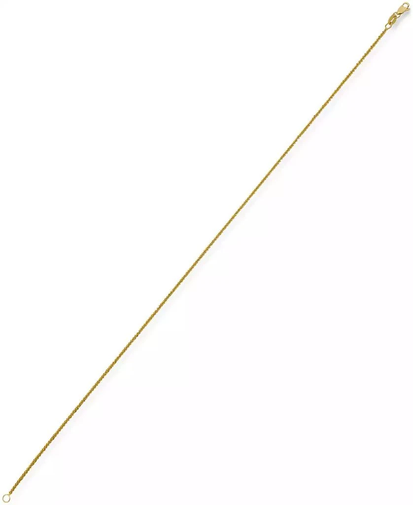 Macy
s Sparkle Chain Ankle Bracelet, 10" (1-1/2mm) in 14k Yellow Gold or 14k White Gold. 4