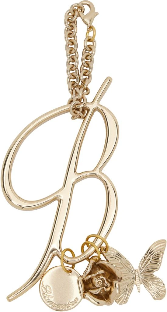 Blumarine Gold Logo Keychain 1