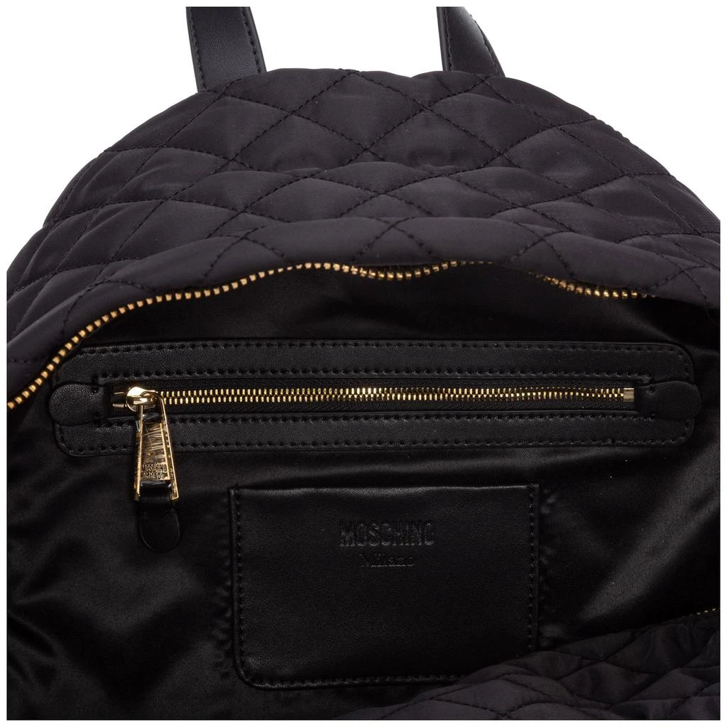 Moschino Moschino Logo Plaque Quilted Backpack 4
