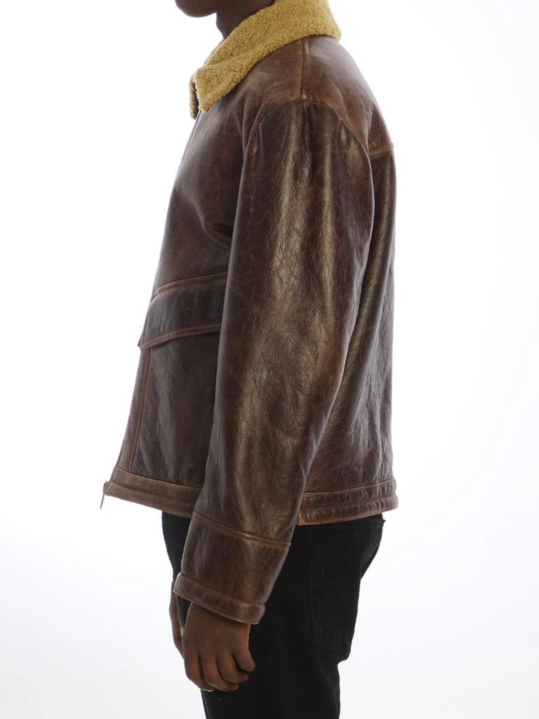 Salvatore Santoro Leather Bomber Jacket 3
