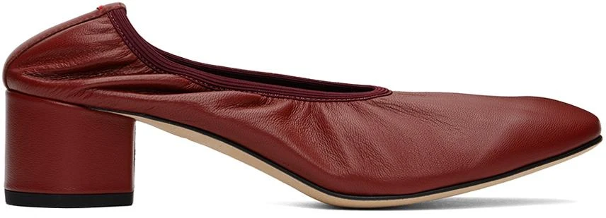 AEYDE Red Gemma Leather Ballet Heels 1