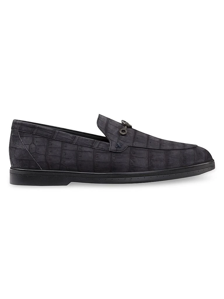 Stefano Ricci Nubuck Crocodile Leather Loafers - Business  display picture 1