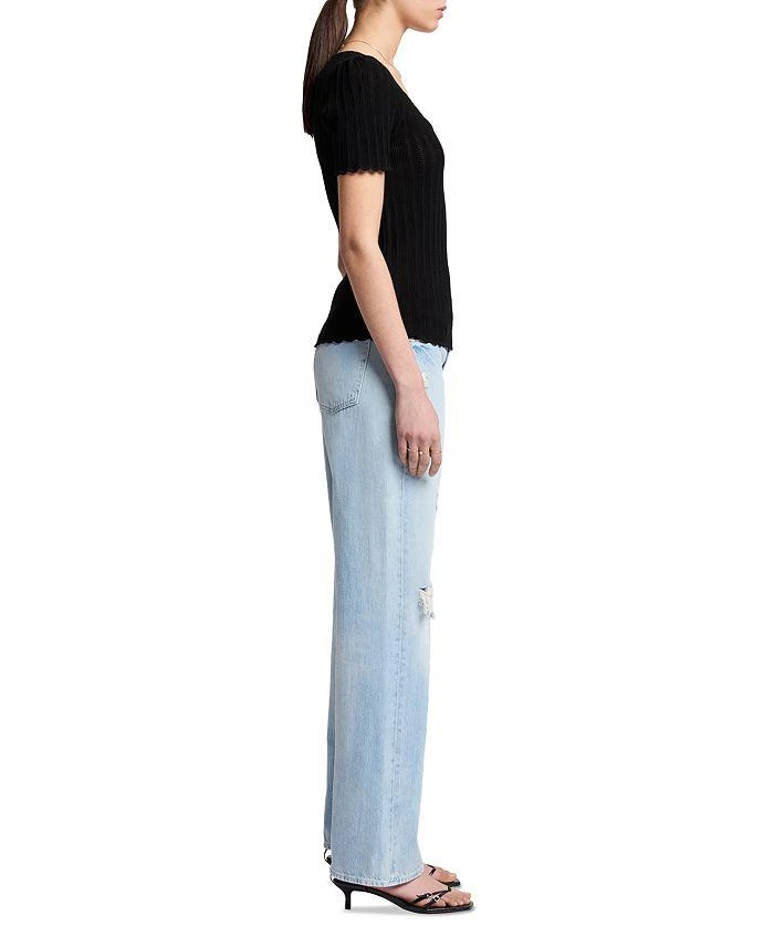 7 For All Mankind Scalloped Edge Top 4