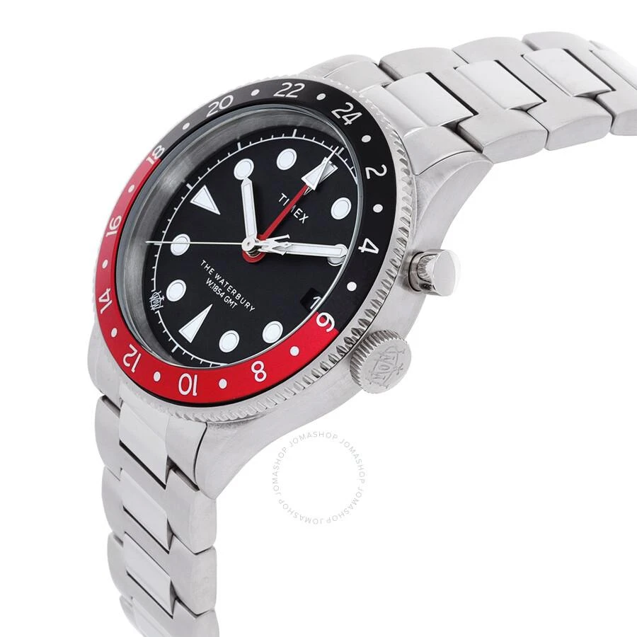 Timex Waterbury Traditional GMT Quartz Black Dial Coke Bezel Men's Watch TW2W22700 2