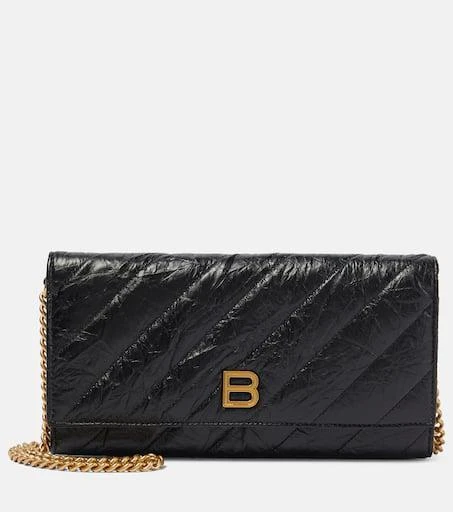 Balenciaga Crush quilted leather wallet on chain 1