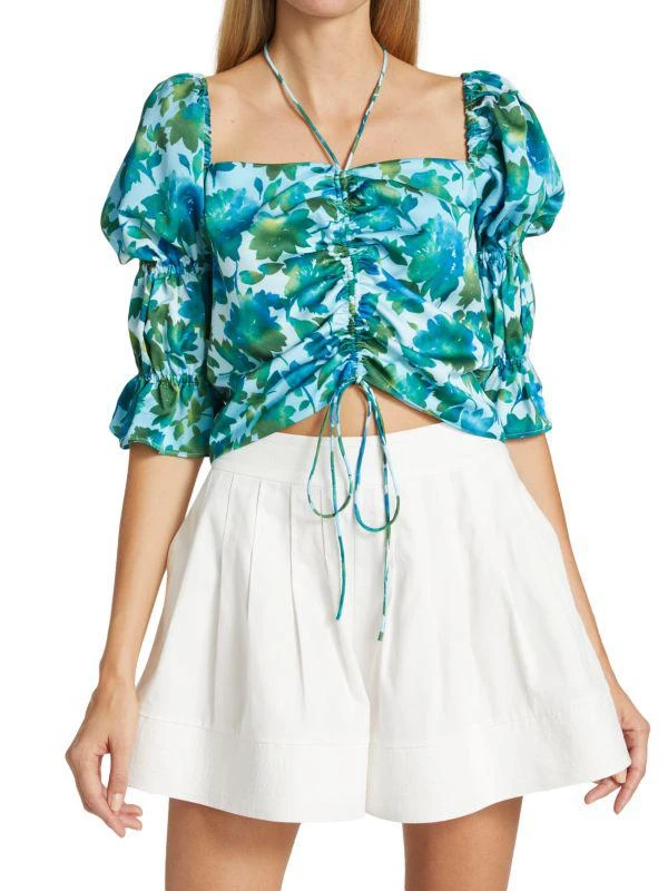 AMUR Raveena Puff-Sleeve Top 1