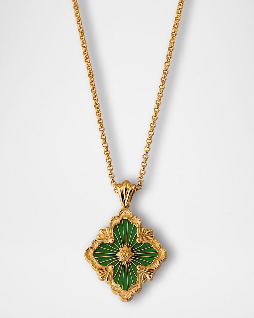 Buccellati 18K Yellow Gold Opera Tulle Green Pendant