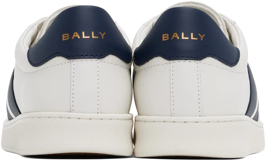 Bally White & Navy Tennis Sneakers 2