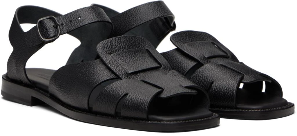 Hereu Black Roca 2 Grainy Veg Tanned Sandals 4