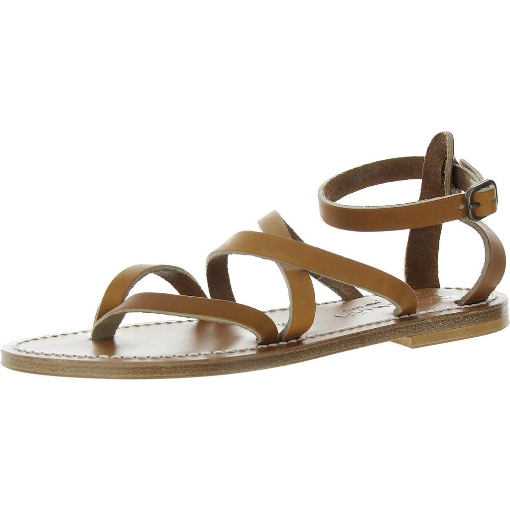 K. Jacques Sankaty Womens Strappy Leather Ankle Strap