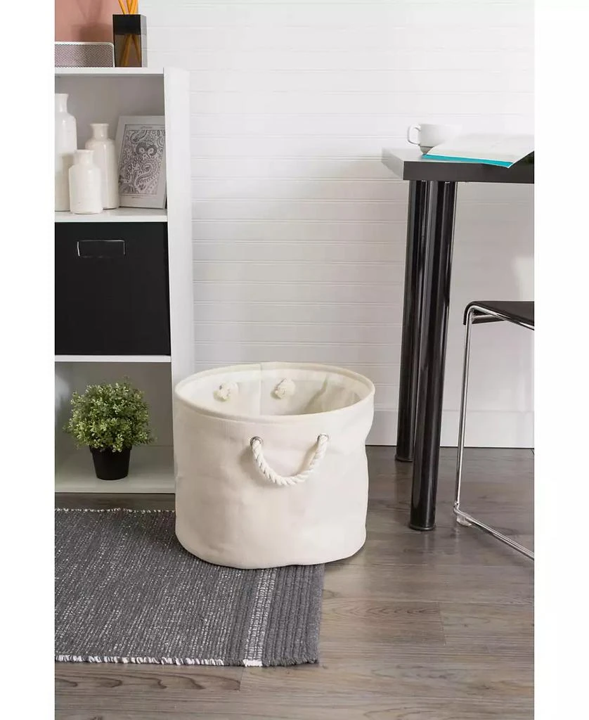 Design Imports Polyester Bin Variegated Round Large 6