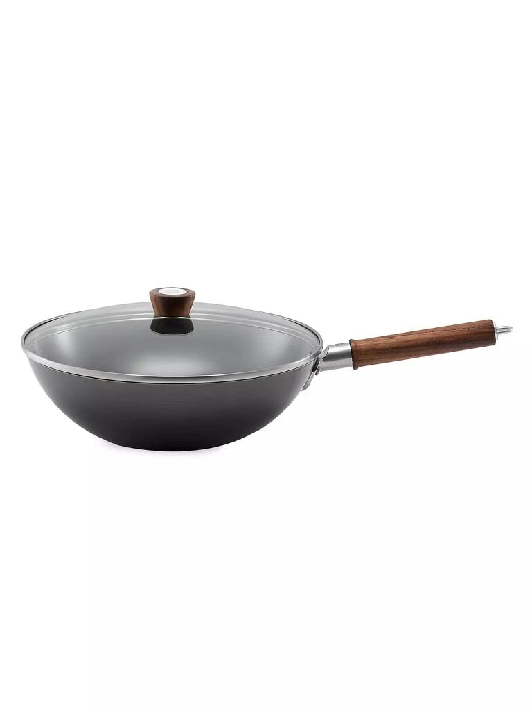 ZWILLING J.A. Henckels Dragon 12'' Carbon Steel Wok &amp; Lid 1
