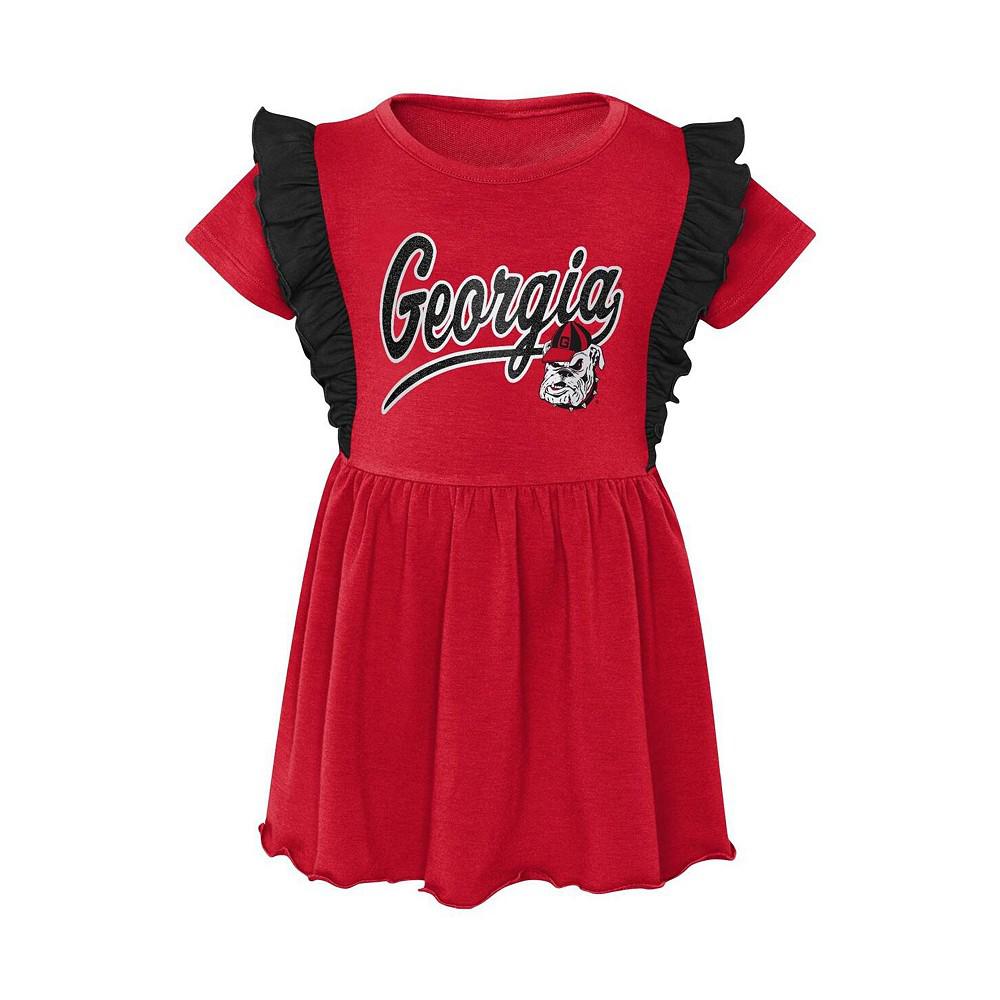 Outerstuff Girls Toddler Red Georgia Bulldogs Too Cute Tri-Blend Dress