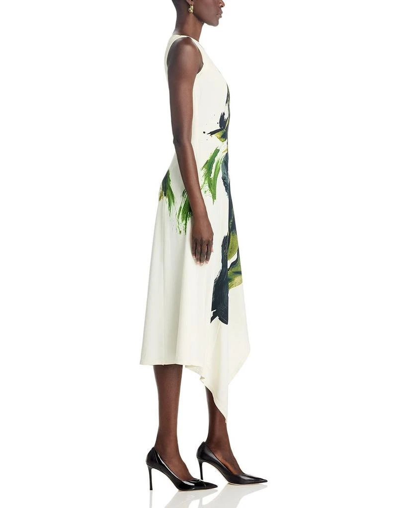 Jason Wu Boatneck Fit And Flare Crepe Dress 5