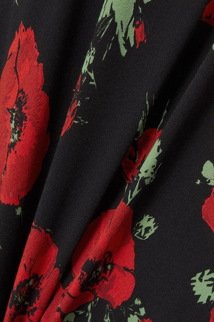 Rixo Juliette ruffled printed crepe midi dress 4
