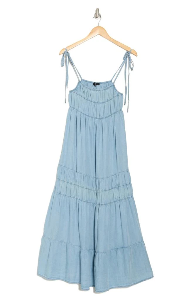Blu Pepper Tie Strap Tiered Midi Dress 3