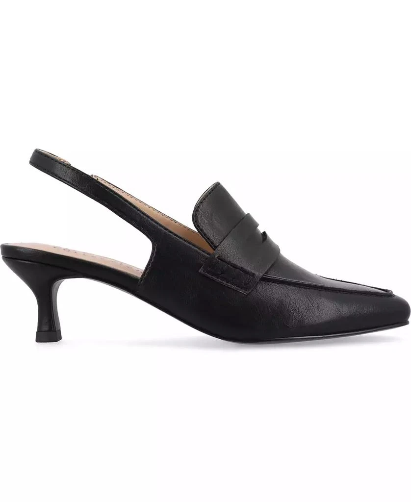 Journee Collection Women's Amory Tailored Kitten Heel Slingback Pumps 2