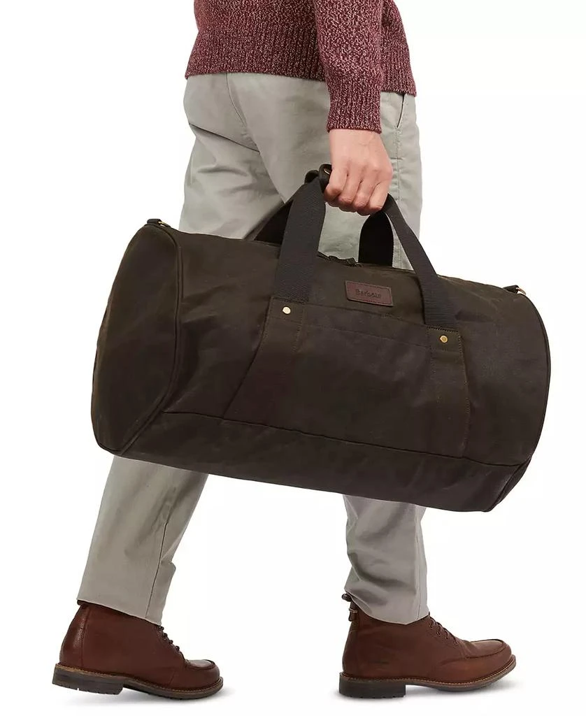 Barbour Men's Explorer Waxed Duffel Bag 4