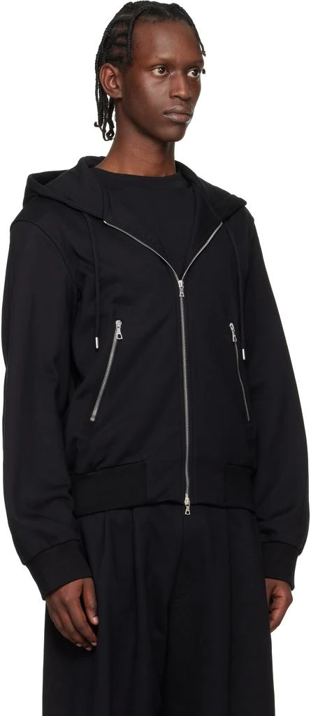 Dries Van Noten Black Loose Zipped Hoodie 2