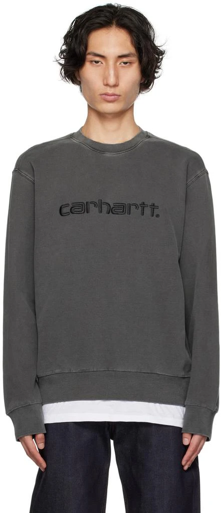 Carhartt Work In Progress Gray Duster Sweatshirt 1