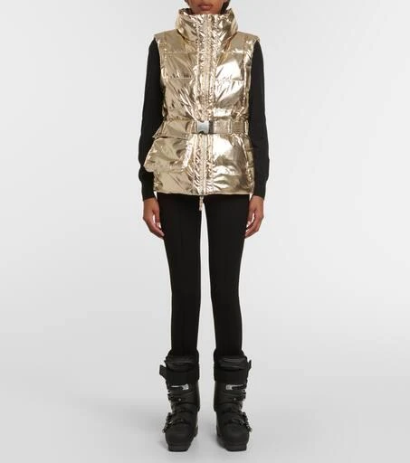 Jet Set Gardena metallic puffer vest 2