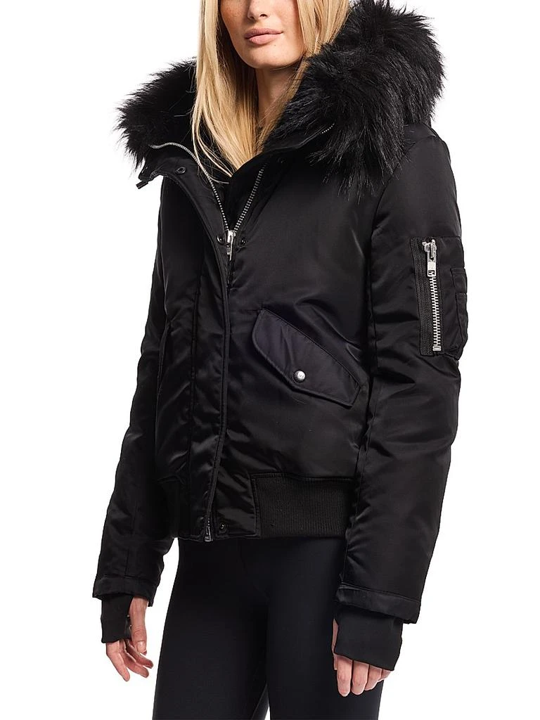 SAM. Sloane Faux-Fur-Trimmed Down Coat 6