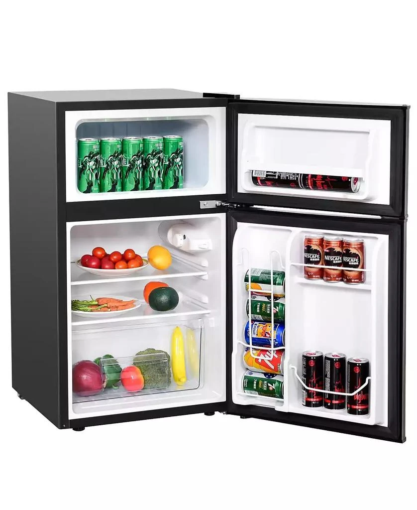 SUGIFT 3.2 cu ft Compact Stainless Steel Refrigerator 10