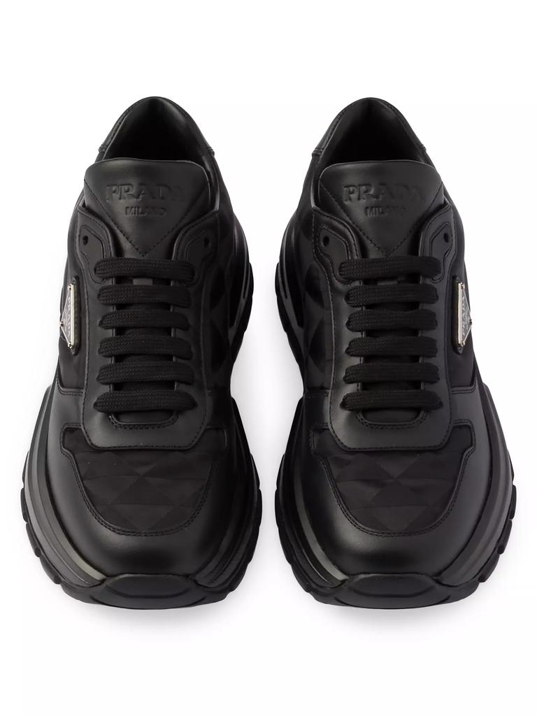 関税送料込み- PRADA PRAX 01 Re-Nylon スニーカー 国内即発】PRADA プラダ Prax 01 Re-Nylon xレザー スニーカー