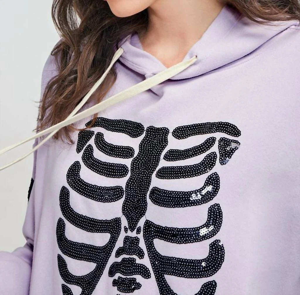 Wildfox Wildfox - Rockstar Ribcage Road-trip Hoodie 6