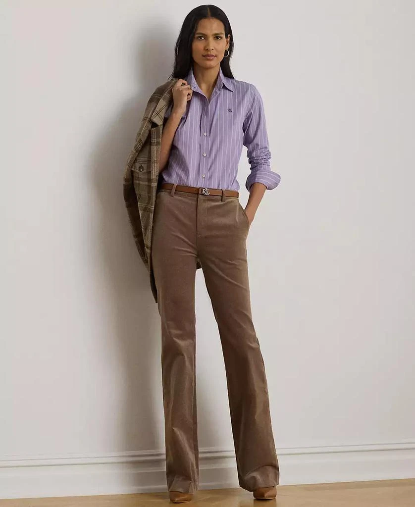 Ralph Lauren Women's Classic-Fit Striped Broadcloth Shirt 4