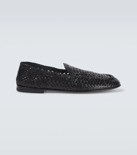 Dolce 
Gabbana Woven leather loafers 1