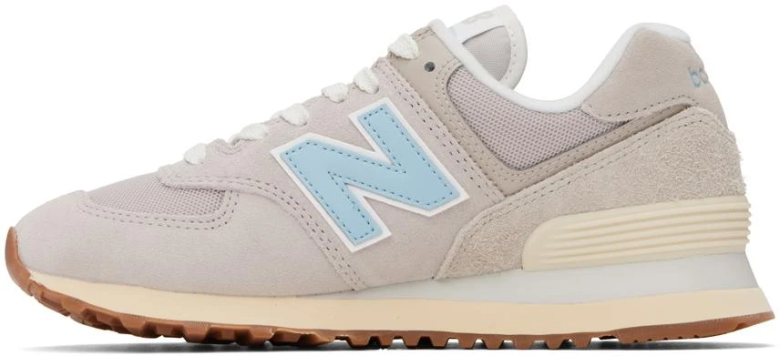 New Balance Gray & Blue 574 Sneakers 3