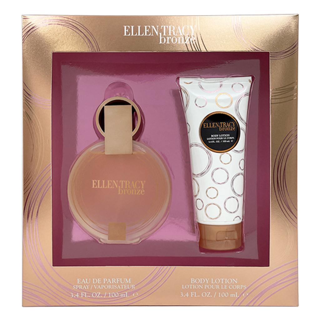 Ellen Tracy Bronze Ladies Set 3.4 Oz EDP & 3.4 Oz Body Lotion