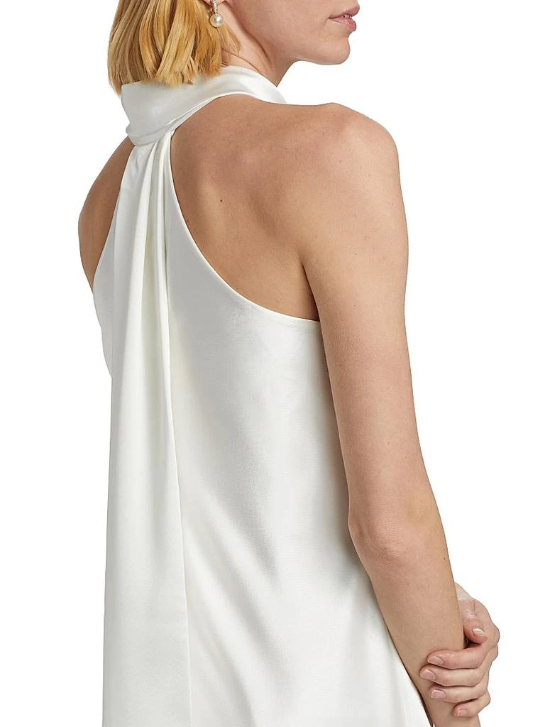 knee length dresses for ladies Galvan London | Cropped Pandora Satin Bridal Dress