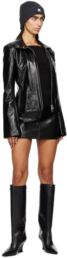 Courrèges Black Embossed-Logo Jacket 4