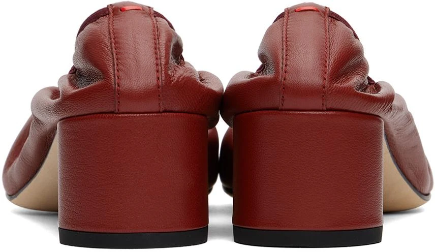AEYDE Red Gemma Leather Ballet Heels 2