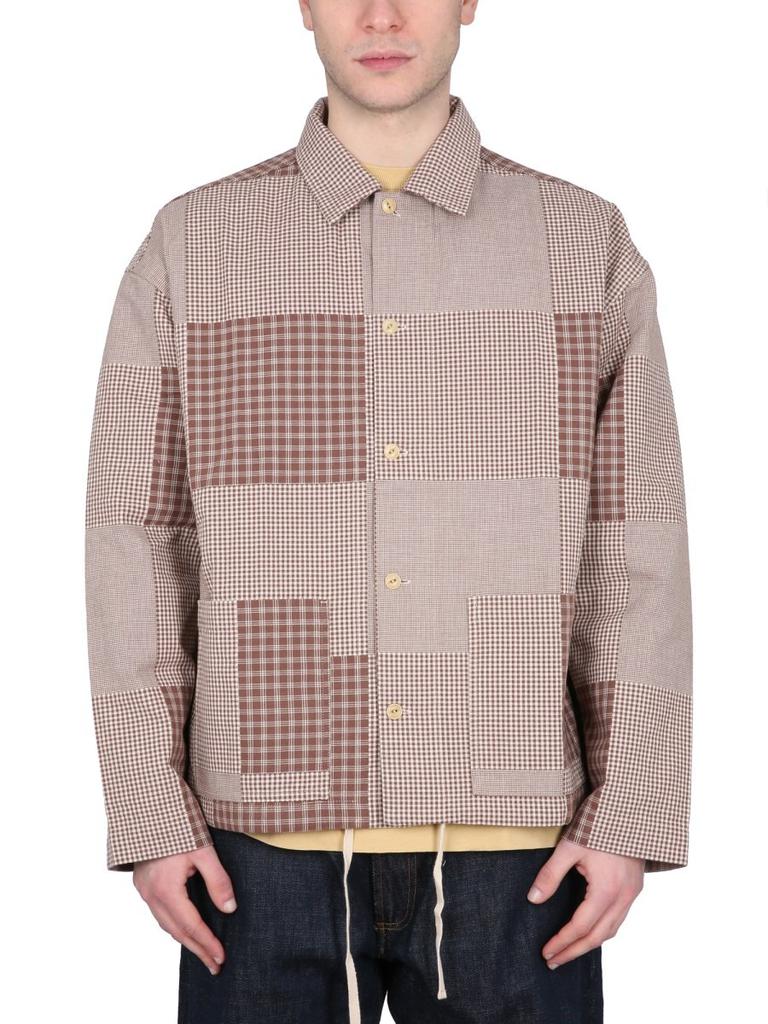 YMC YOU MUST CREATE YMC PJ Checked Buttoned Straight Hem Shirt