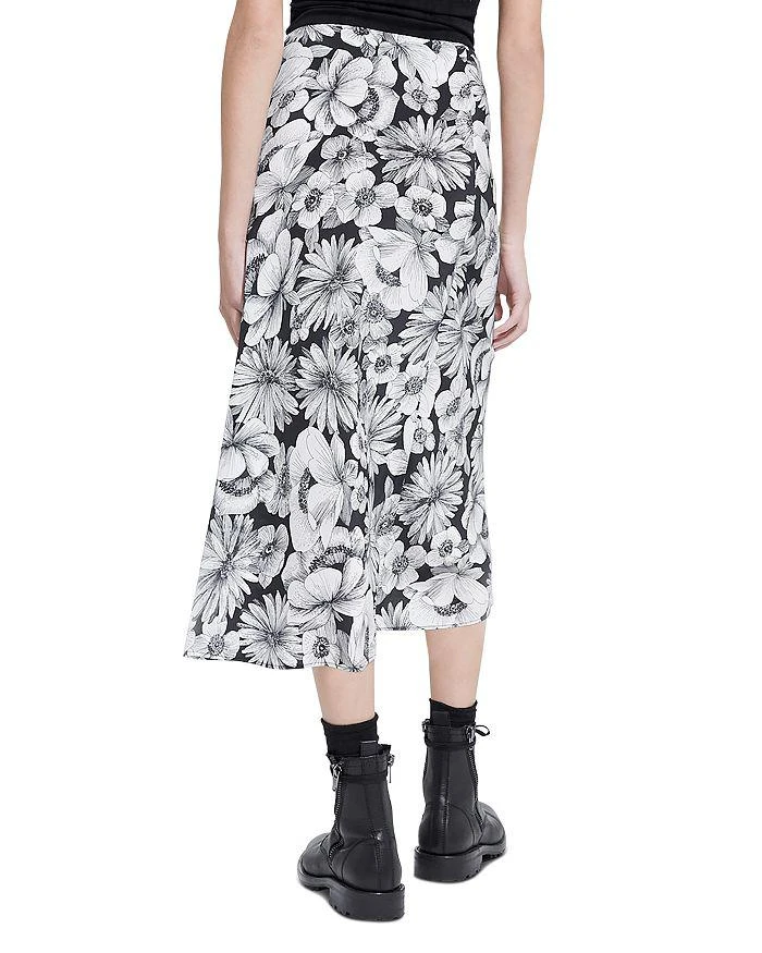 The Kooples Romantic Garden Midi Silk Skirt 2