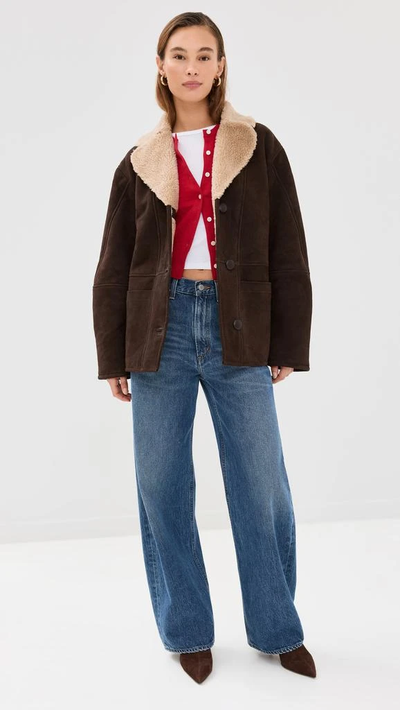 Reformation Veda Luca Suede Jacket 4