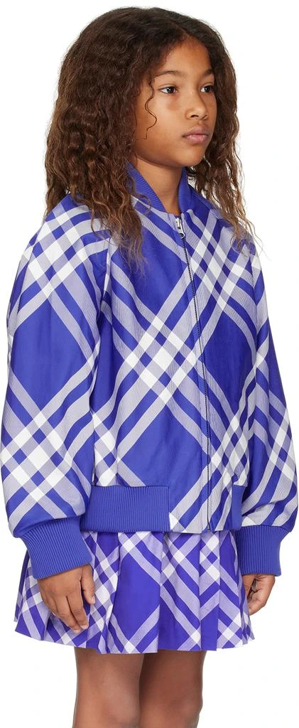 Burberry Kids Blue Check Jacket 2