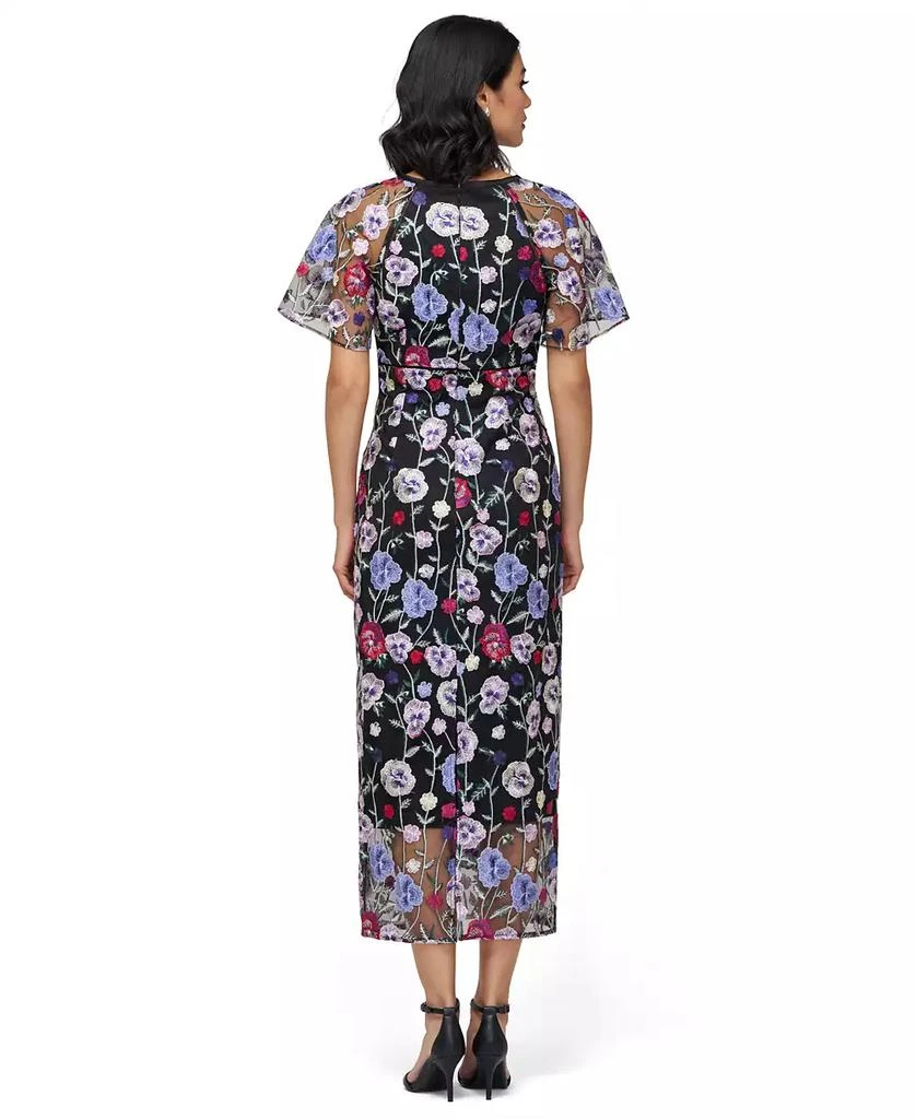 JS Collections Women's Embellished Short-Sleeve Midi Dress 4