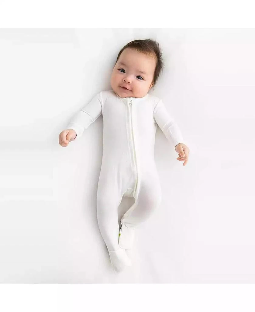 Bellabu Bear Baby Boys or Baby Girls, Baby Milk White Convertible Footie 2