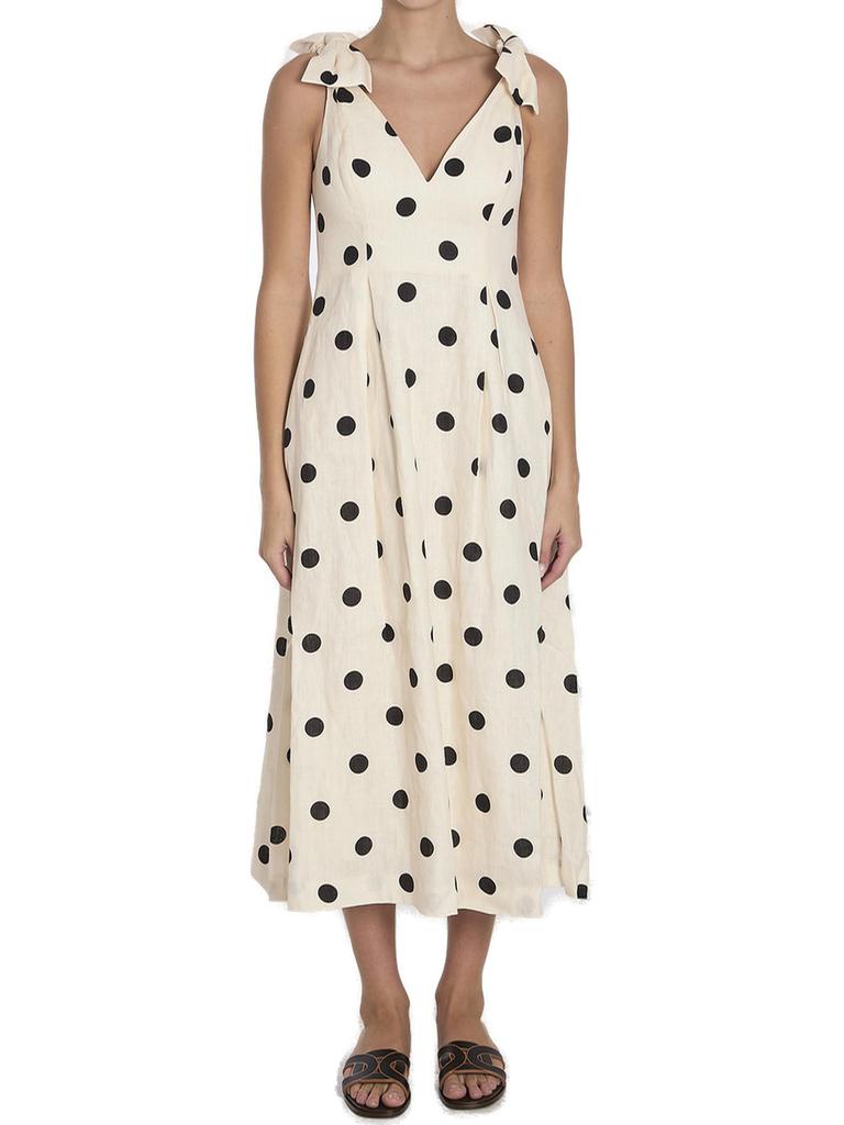 【関税込み】ZIMMERMANN CRUSH V NECK MIDI' DRESS Zimmermann Zimmermann Crush V-Neck Midi Dress - Dresses