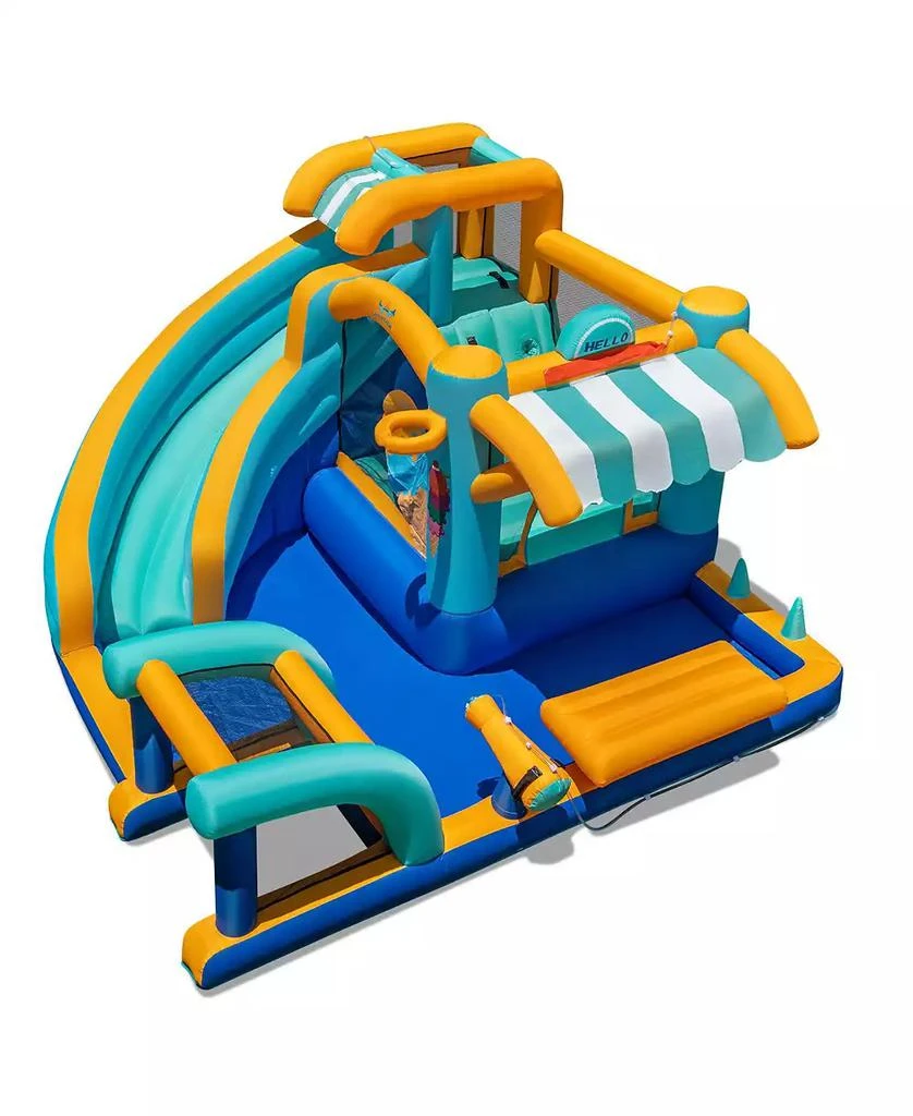 Mecale Inflatable Water Slide Bounce House Jump Castle with 750W Blower Included