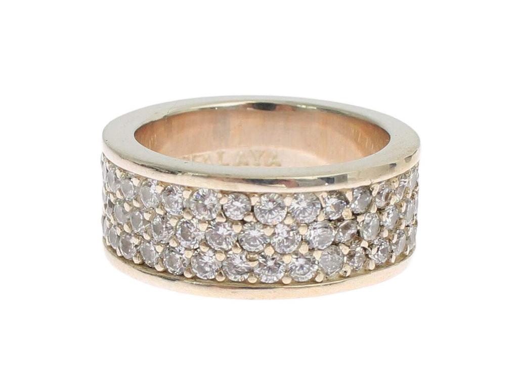 Nialaya Nialaya Silver Womens CZ 925 Sterling Ring